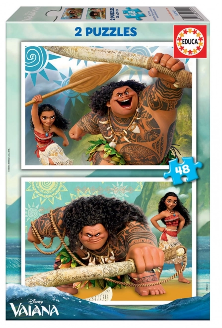 Vaiana Adventure 2x48 Piece Puzzle Set