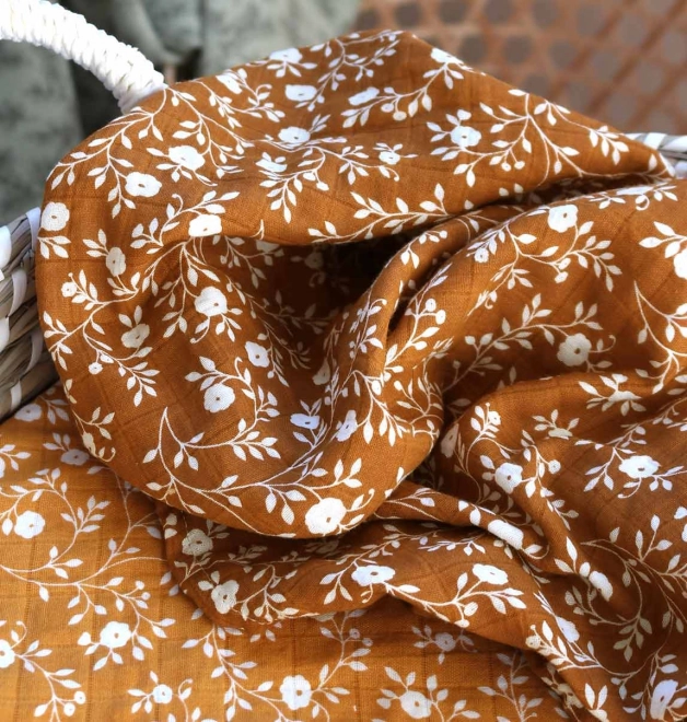 Extra Large Muslin Swaddle Blossom Caramel