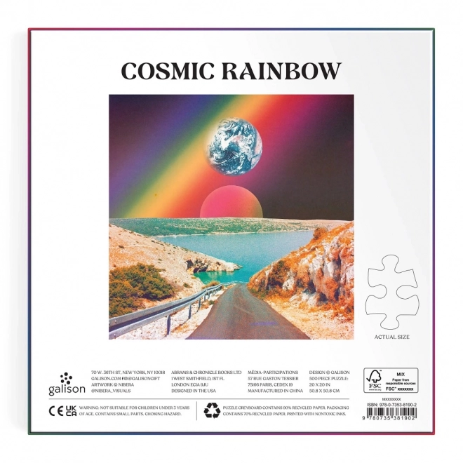 Cosmic Rainbow Puzzle 500 Pieces