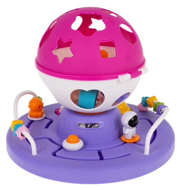 Interactive Shape Sorter with Lights and Sound - Pink