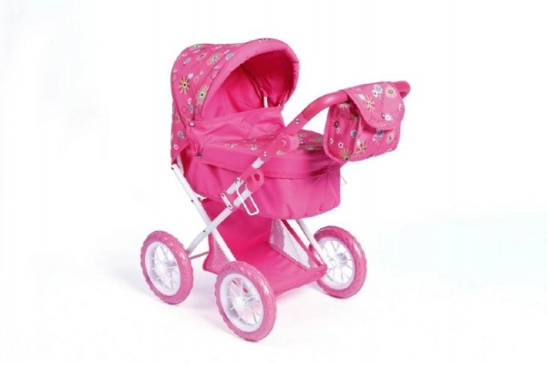 Doll Stroller with Storage Compartment