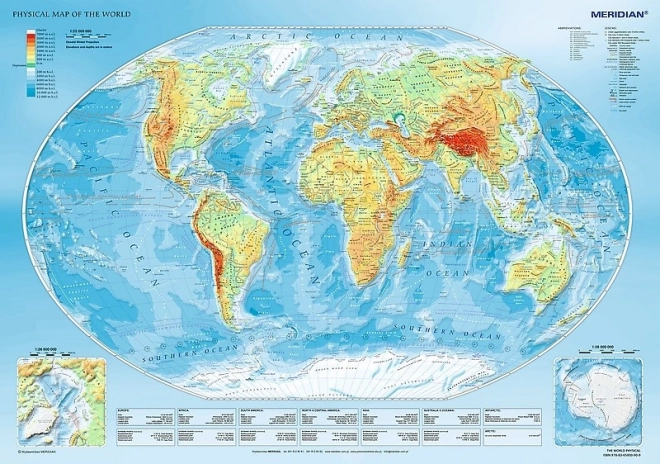 World Physical Map Puzzle 1000 Piece