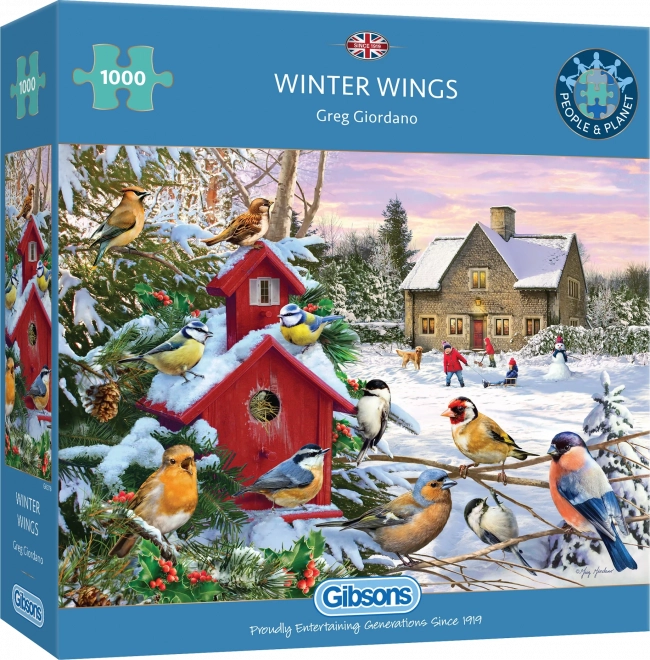 GIBSONS Puzzle Winter Wings 1000 pieces