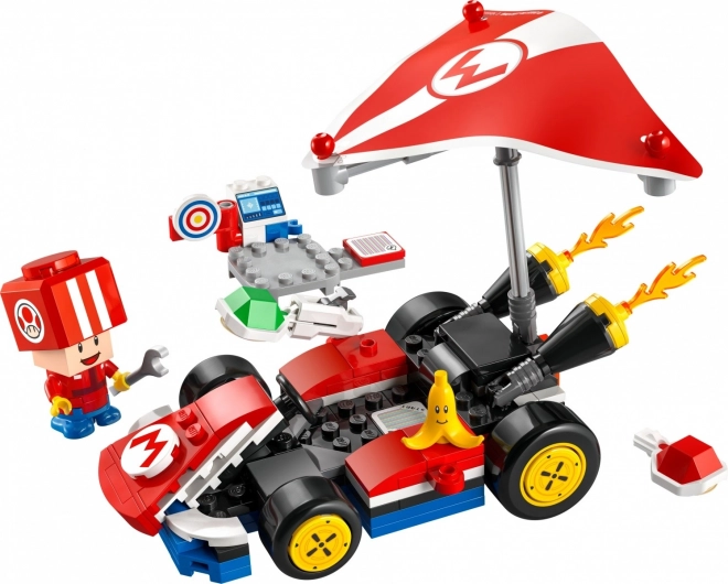 lego super mario kart with toad