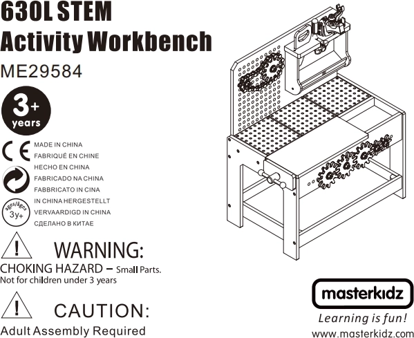 Wooden Workshop XXL Montessori STEM with Tools MASTERKIDZ