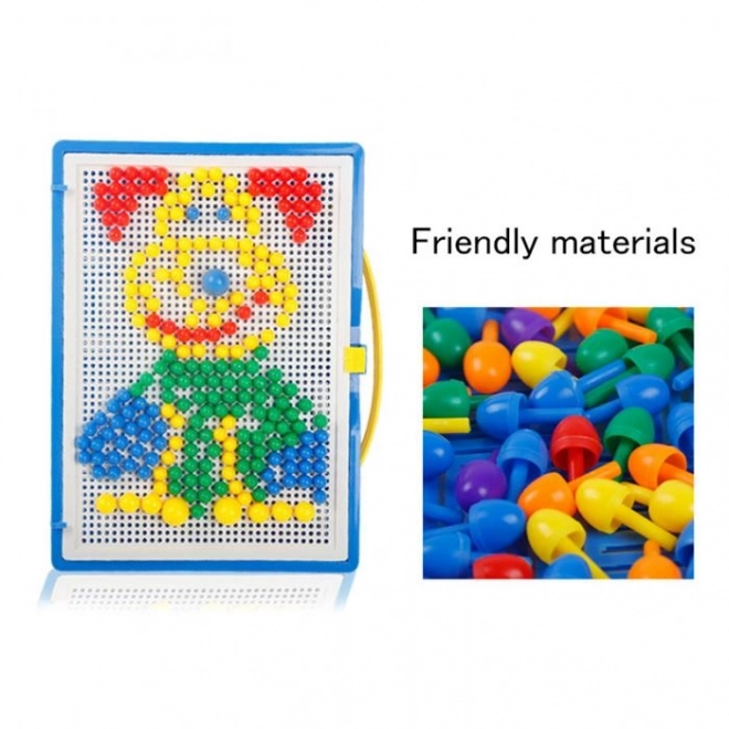 Colorful Pegboard Puzzle Set