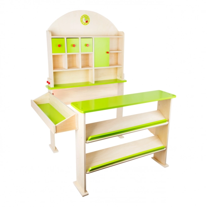 Small Foot Wooden Market Stall Green