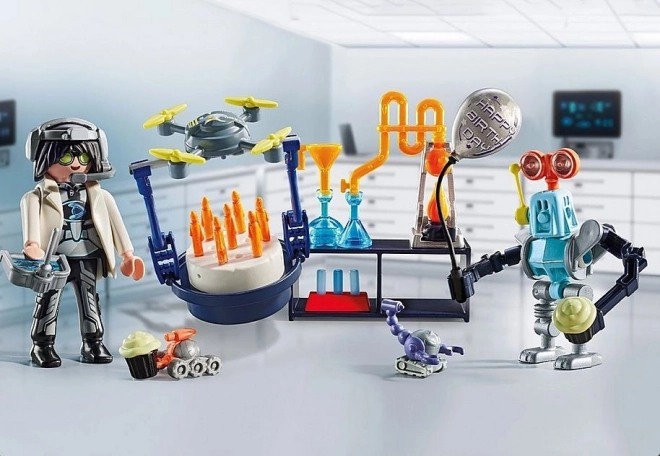 Scientist with Robots Playset