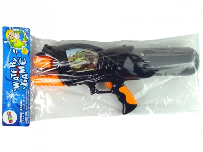 Water Gun Toy Black and Grey Dinosaur Design