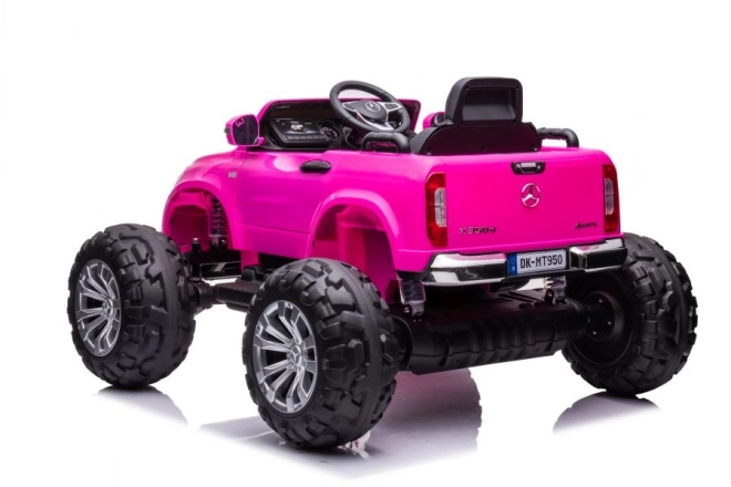 Mercedes Battery Operated Car Barbie Pink