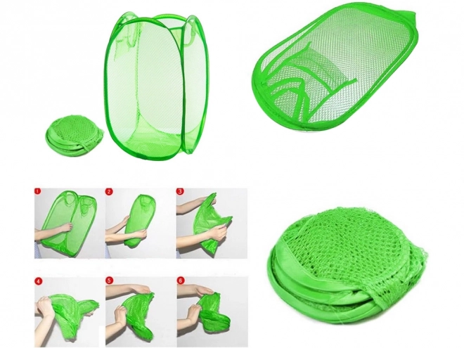 Foldable Laundry Basket and Toy Holder