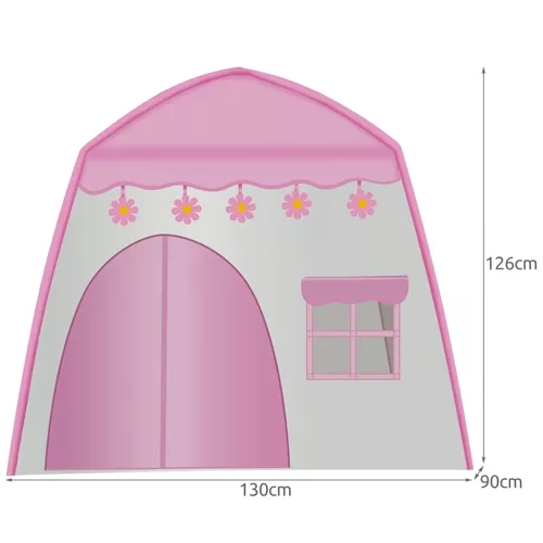 Kids Tent with Fairy Light Garland