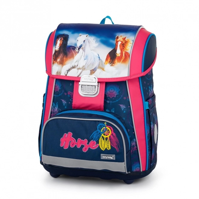 Premium School Backpack with Horse Design