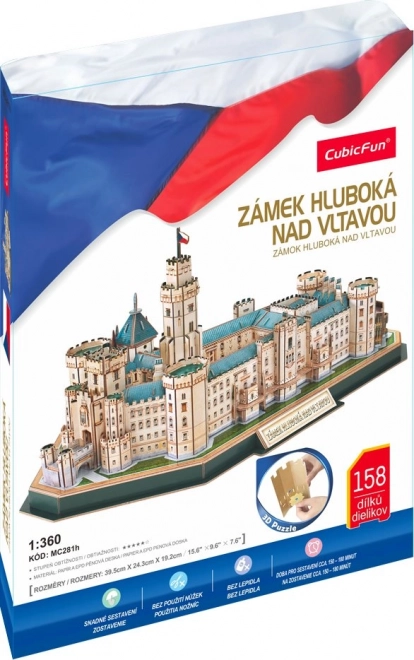 CubicFun 3D Puzzle Hluboká Castle