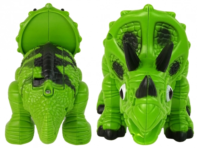 Interactive Triceratops Dinosaur with Steam and Sound Features