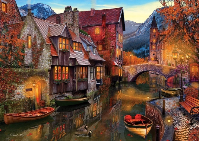 Houses by the Waterway 2000 Piece Puzzle