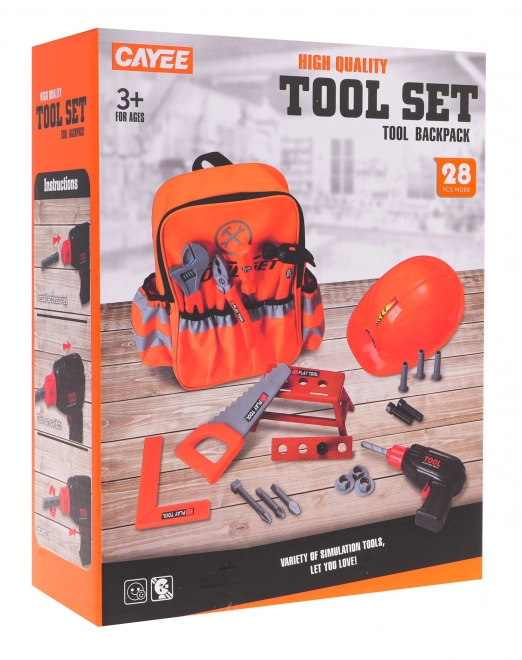 Kids Tool Set with Backpack and Interactive Drill