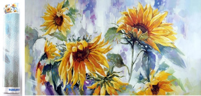 Diamond Painting Kit Sunflowers 80x40cm