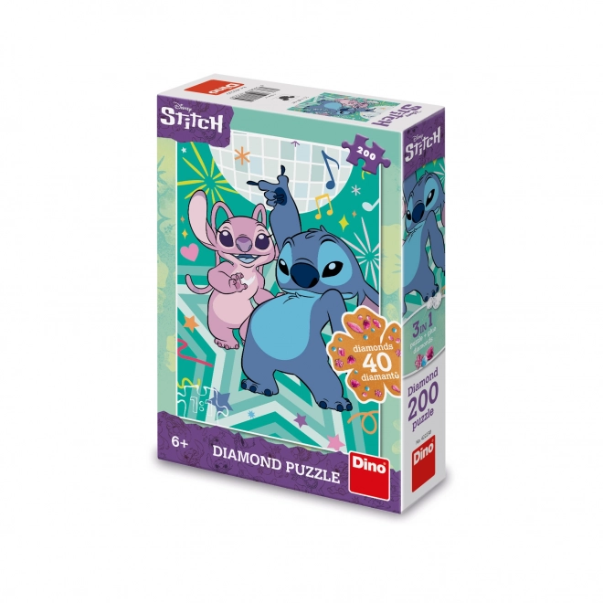 Stitch 200 Piece Diamond Puzzle