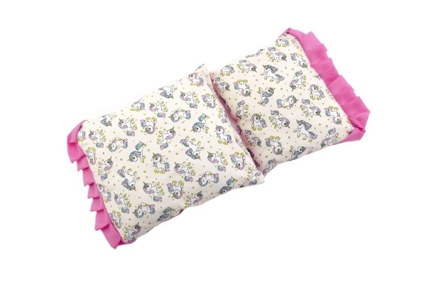 Doll Bedding Set with Pillow and Mat