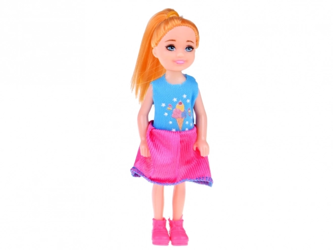 Charming Mini Doll in Dress 13cm