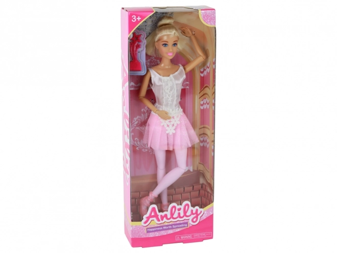 Anlily Ballerina Doll with Pink Dress