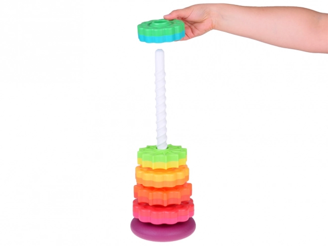 Colorful Stacking Pyramid Toy