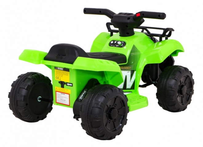 Green Children's Ride-On Quad with LED & MP3