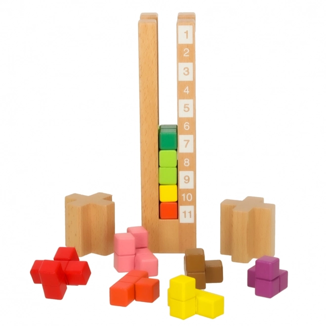 Colorful Wooden Montessori Building Blocks