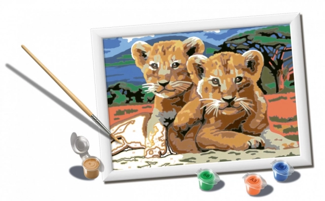 Children's Painting Set CreArt Little Lion Cubs