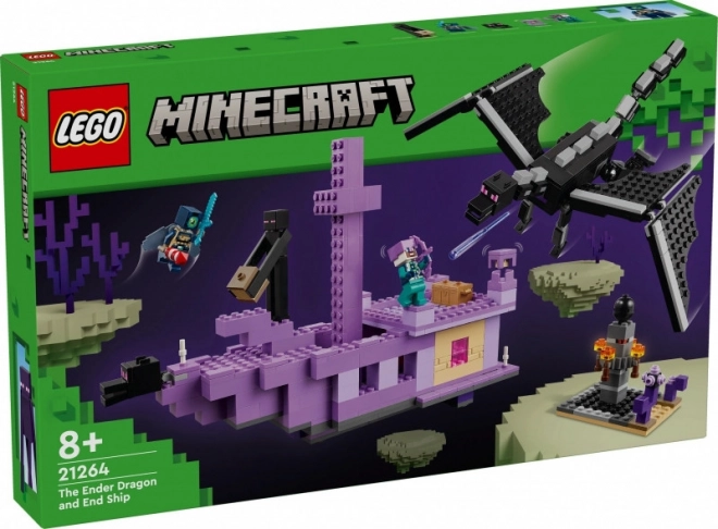 Lego Minecraft Ender Dragon and Ship