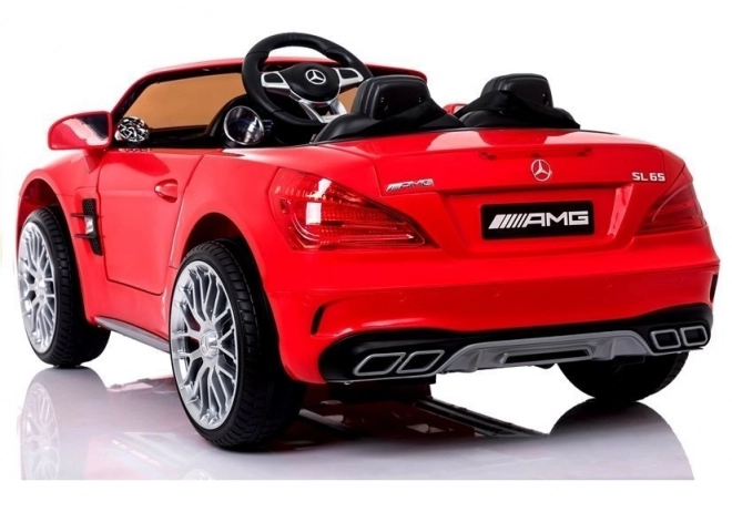 Red Mercedes Battery-Powered Ride-On Car with LCD Display