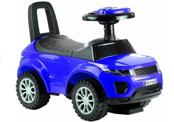 Blue Ride-on Toy for Toddlers with Lights and Sounds