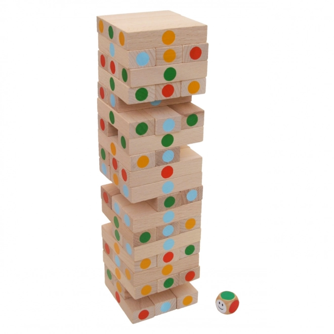 Jenga Tower with Dots