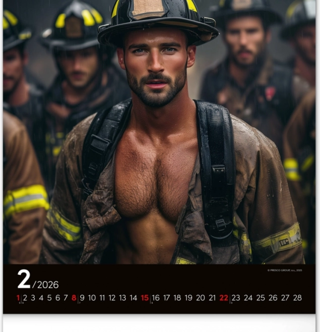 Wall Calendar Firefighters Dreamy 2026