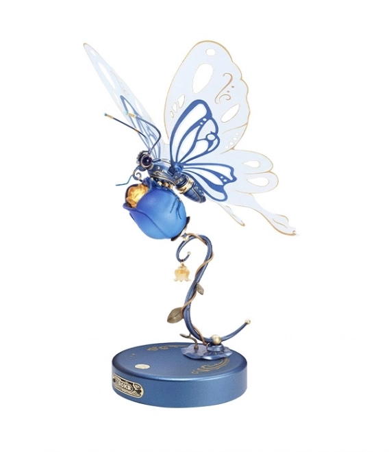 Mechanical Blue Butterfly Decoration