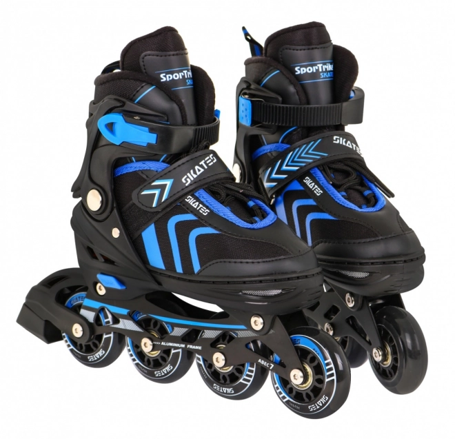 4-in-1 Skates Rollerblades Ice Skates for Kids Size 34-38 Blue