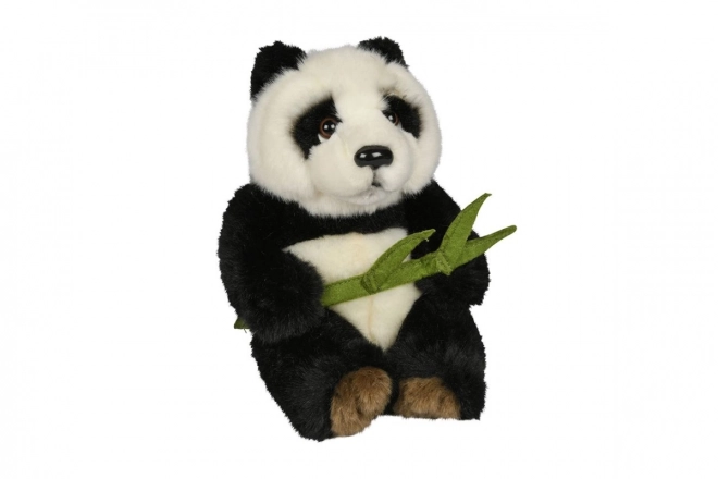 Soft Plush Panda with Leaf