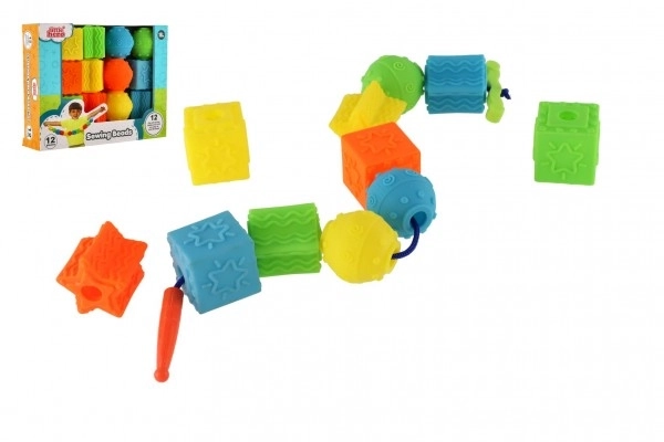 Gummiförmige Perlenkette Spielset 12 Stück