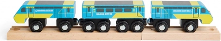 Iconic blue–yellow HST design