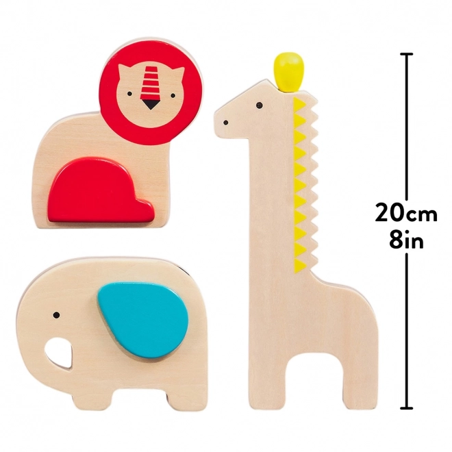 Petit Collage Musical Zoo Set with Wooden Instruments