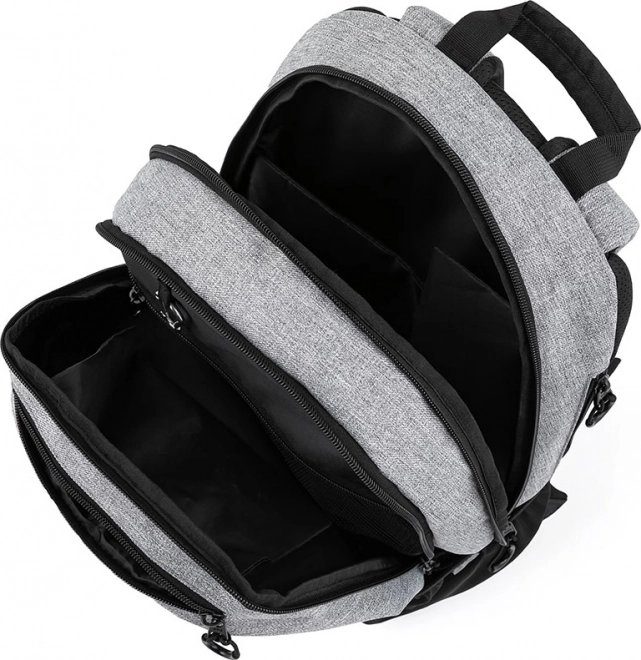 Sport Backpack With Pencil Case OXY Sport Grey Melange