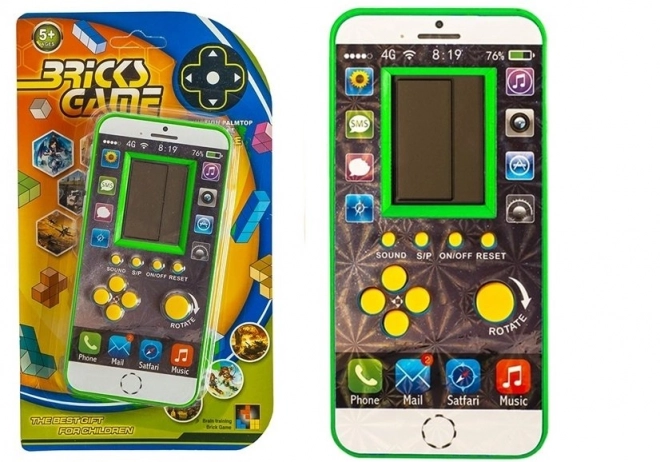 Electronic Tetris Game Mobile Green