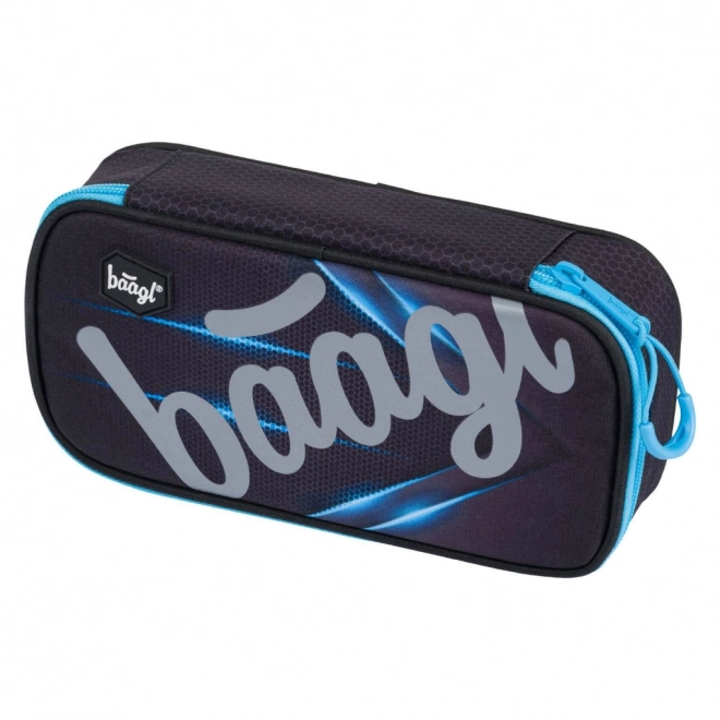 School Pencil Case Skate Bluelight