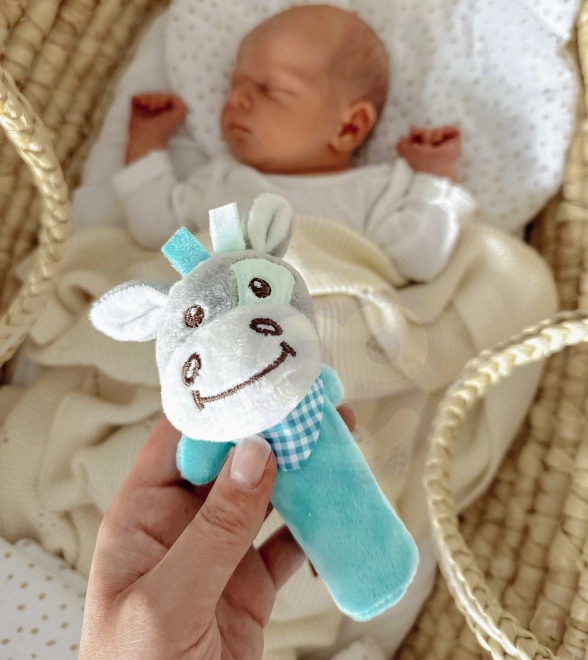 Osso di peluche sensoriale con fischietto Woopie