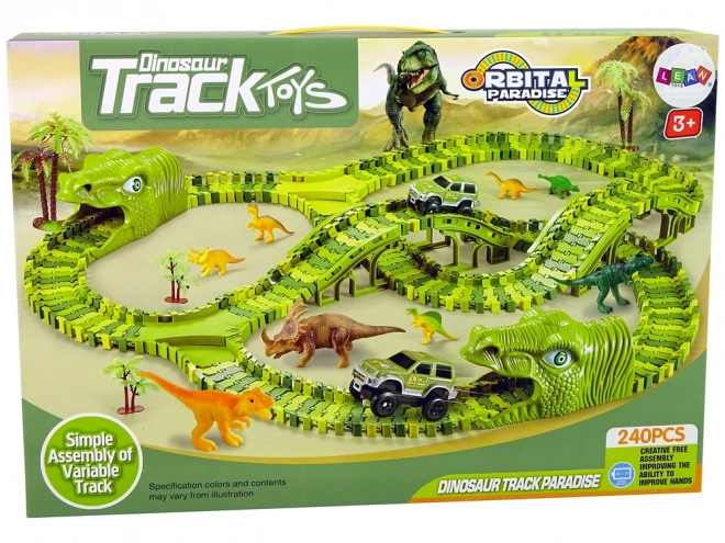 Dinosaur Park Playset with Track and Figures