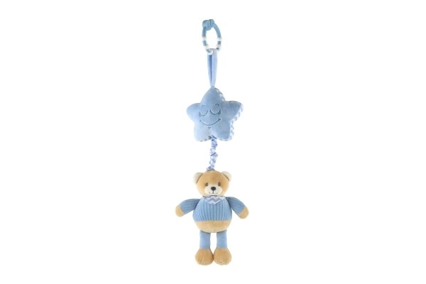 Plush Bear With Star Musical Mobile For Crib/Stroller