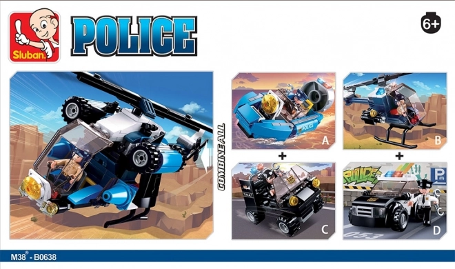 Police SWAT Quad Bike Building Set