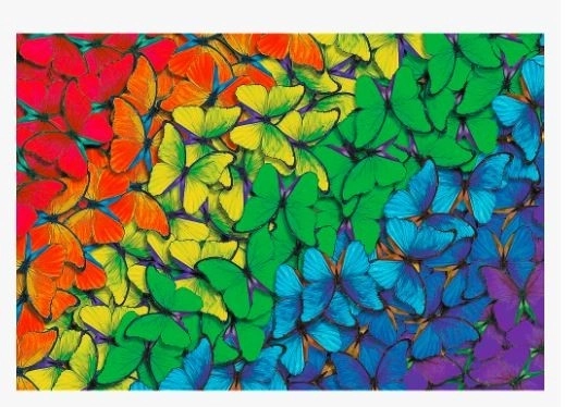 Colorful Butterflies Wooden Puzzle