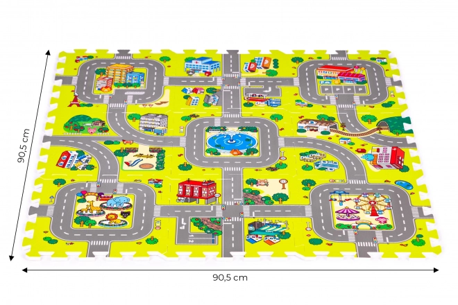 Foam Puzzle Mat City 9 Piece